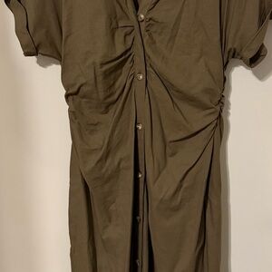 Zara Olive Midi Dress